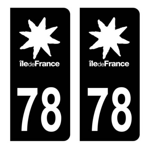 Plaques d'Immatriculation Région ILE-DE-FRANCE