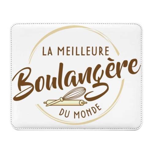 Tapis de Souris Simili Cuir La Meilleure Boulangere du Monde