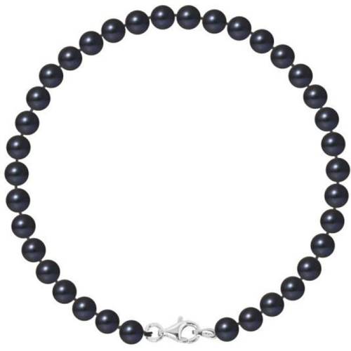 Bracelet argent 5 perles noires de Tahiti