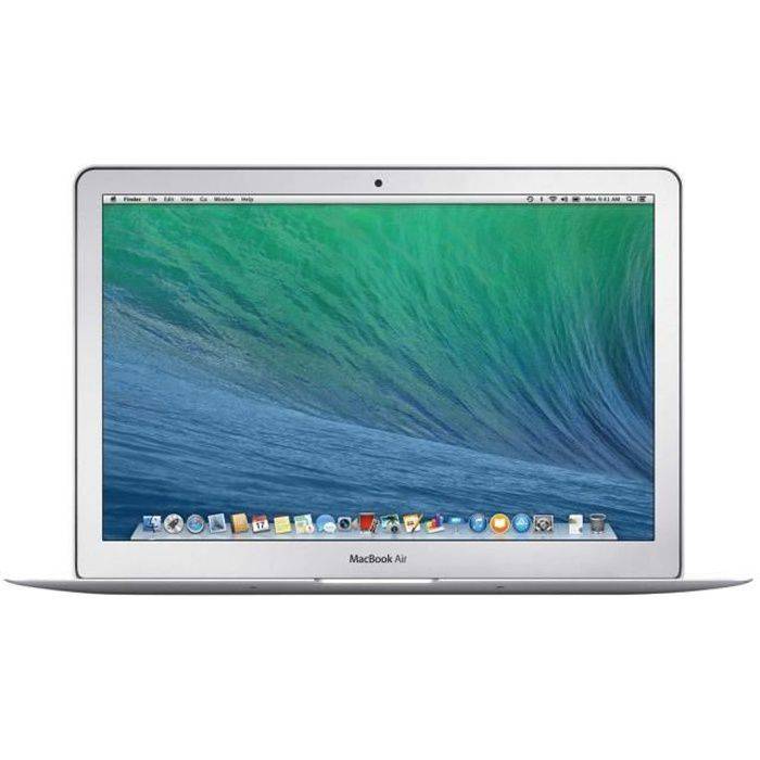 Apple MacBook Air Core i5 1.3 GHz OS X 10.9 Mavericks 4 Go RAM 128 Go stockage flash 13.3" 1440 x 900 HD Graphics 5000 Wi-Fi kbd…