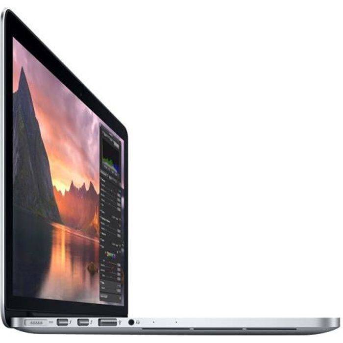 Apple MacBook Pro avec écran Retina Core i7 2.2 GHz OS X 10.12 Sierra 16 Go RAM 256 Go stockage flash 15.4" IPS 2880 x 1800 Iris…