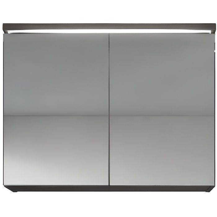 Meuble à miroir 80x60 cm Bodega - Miroir armoire miroir salle de bains verre armoire de rangement