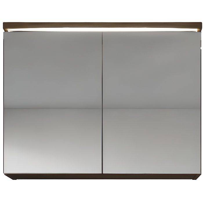 Meuble à miroir 80x60 cm Lefkas - Miroir armoire miroir salle de bains verre armoire de rangement