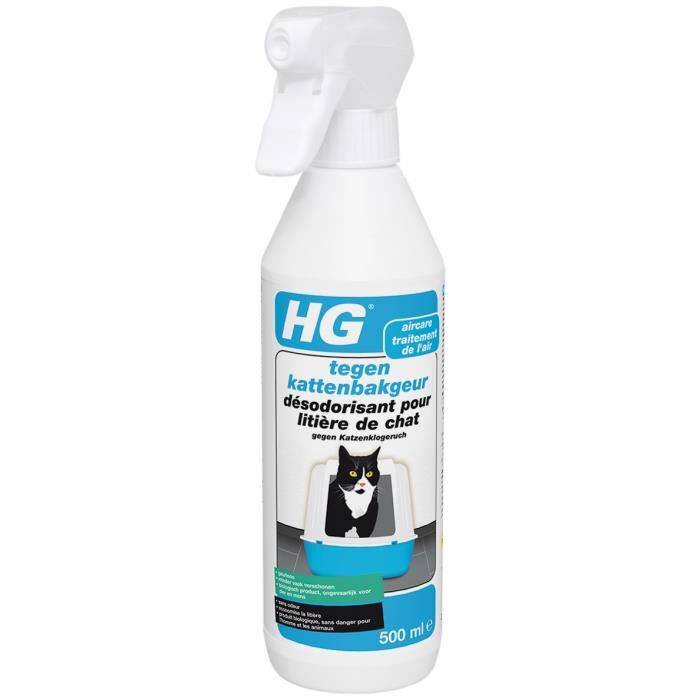 HG désodorisant pour litière de chat, Spray, 500 ml, Intérieur, Pulvérisateur