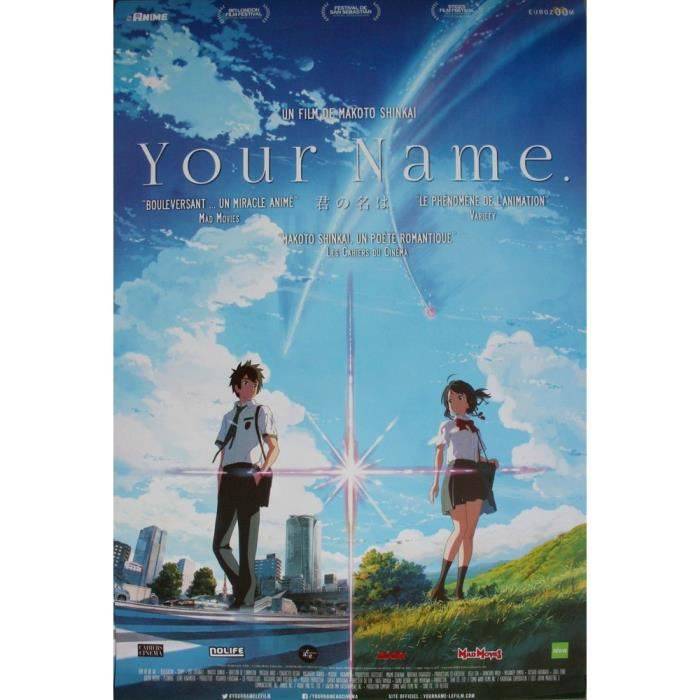 YOUR NAME Affiche Cinéma Originale ROULEE Petit format 53x40cm Movie Poster 2016 Makoto Shinkai