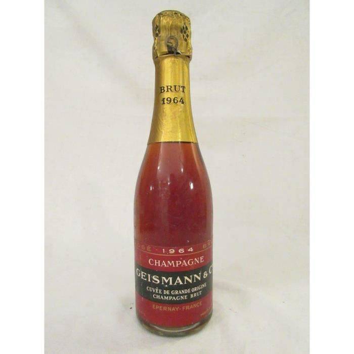 37,5 cl champagne geissman brut pétillant rosé 1964 - champagne france