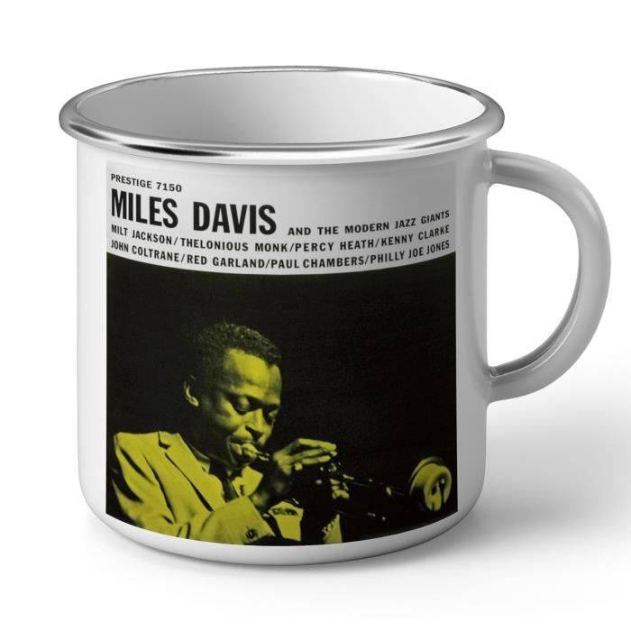 Mug en Métal Emaillé Miles Davis Modern Jazz Giants Album Cover Jazz Trompette