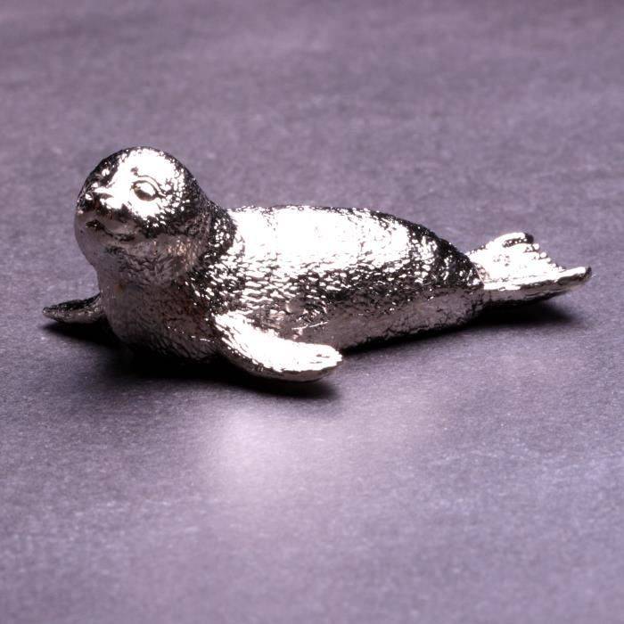 Sculpture phoque figurine miniature collection répliques animales de la mer fait main : atelier bijouterie By Mode France.