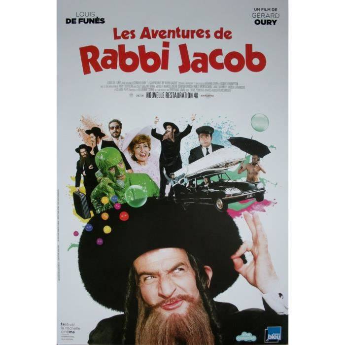 RABBI JACOB Affiche Cinéma Originale Roulée Petit format 60x40cm Movie Poster Louis de Funès