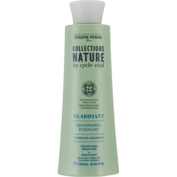 Eugène Perma Collections Nature by Cycle Vital, Shampoing purifiant 250ml, Shampoing antipelliculaire Sans parabène, Sans sulfate