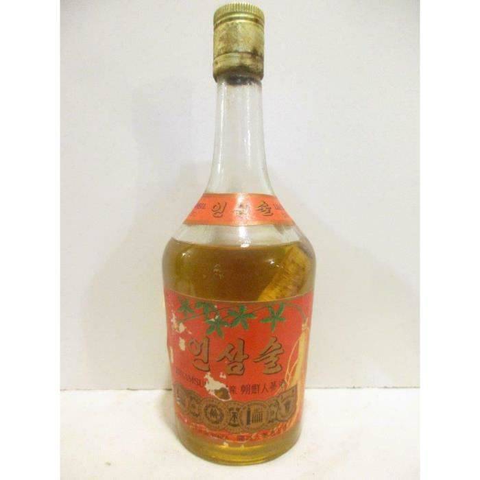 60 cl isamsul liqueur de ginseng (non millésimé années 1970 à 1980) alcool années 70 - Corée