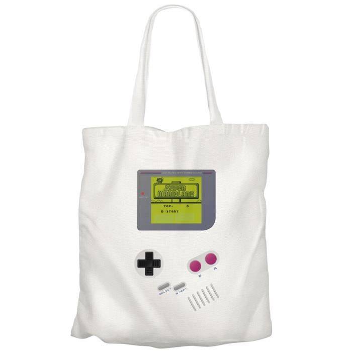 Grand Sac Shopping Plage Etudiant Old School Game Console Portable Jeux Video Retro Video Game 1990