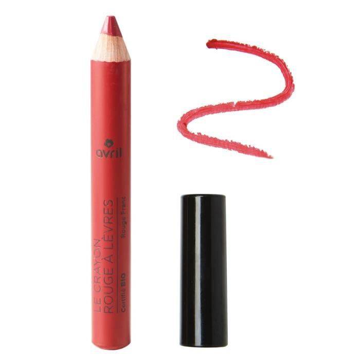 Avril Lèvres Crayon Rouge à Lèvres Jumbo Bio Vrai Rouge 2g