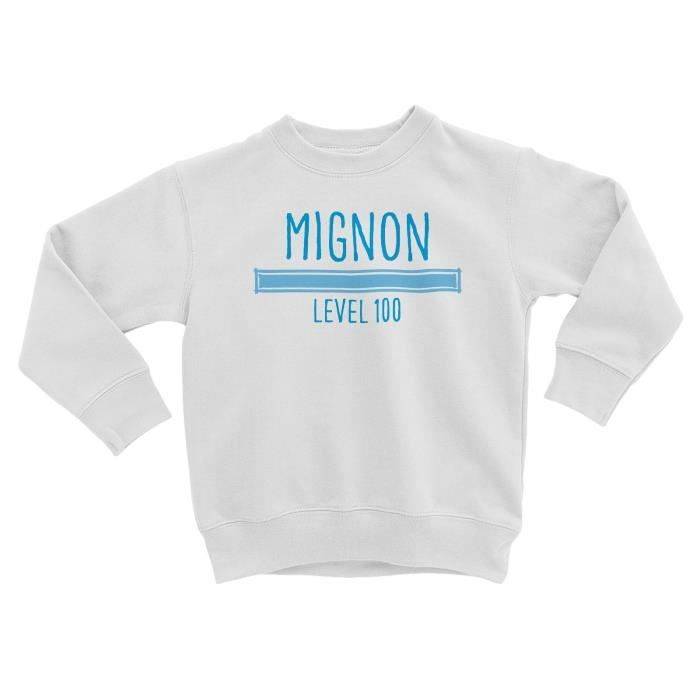 Sweatshirt Enfant Mignon Level 100 Bébé Irresistible