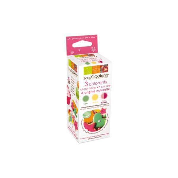 CARAMBELLE 3 colorants alimentaires poudre