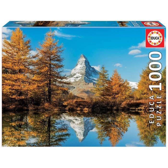 Puzzle EDUCA - Mont Cervin en automne - 1000 pièces - Paysage et nature