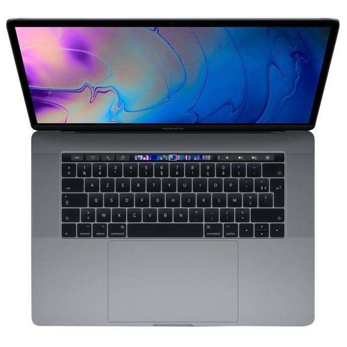 MacBook Pro Touch Bar 15" i7 2,2 Ghz 16 Go RAM 256 Go SSD Gris Sidéral (2018) - Reconditionné - Très bon état
