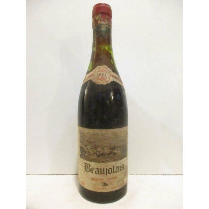 beaujolais noël briday (b1) rouge 1964 - beaujolais