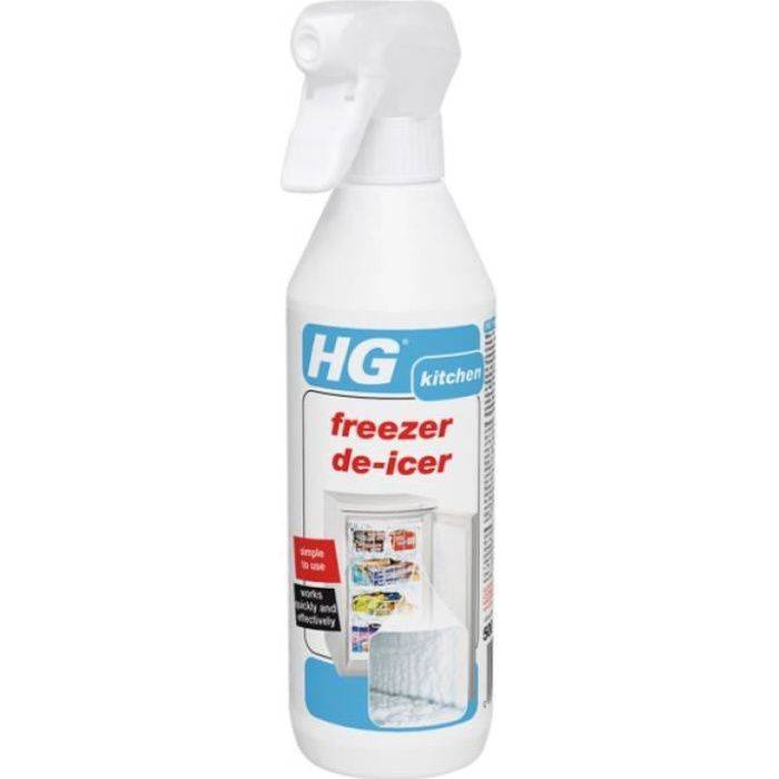 HG Dégivrant 'rapide' pour congélateur, 500 ml, Aérosol, Multicolore, Blanc