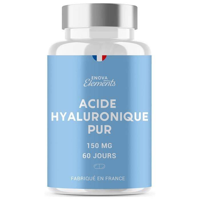 ACIDE HYALURONIQUE PUR - 150 mg/jour - Anti-âge et Articulations - 120 gélules - Complement alimentaire - Fabriqué en France