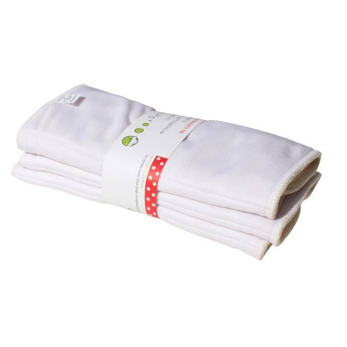Inserts lavables en Bambou Petit Pea - P'TITS DESSOUS - Taille M - Ultra absorbant - Coolmax