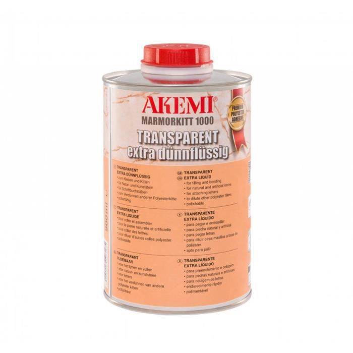 Marmorkitt 1000 Transparent extra liquide - Colle liquide - Akemi - conditionnement:900 ml