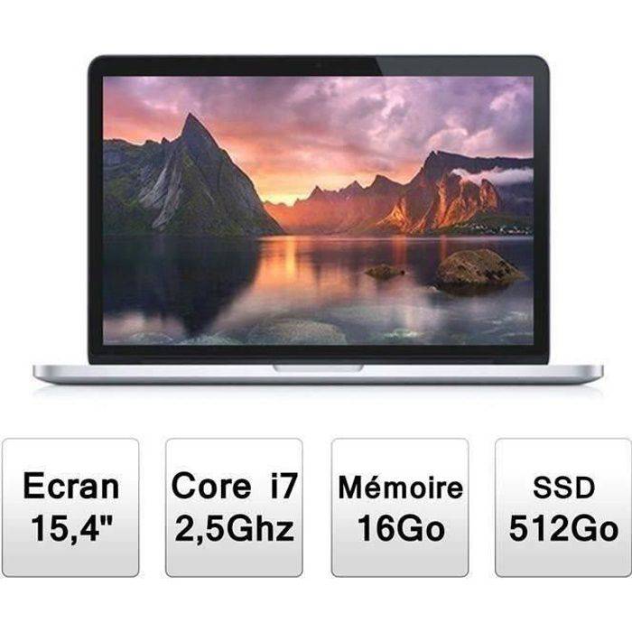 Apple MacBook Pro Rétina 15" MGXC2 - QWERTY Clavie