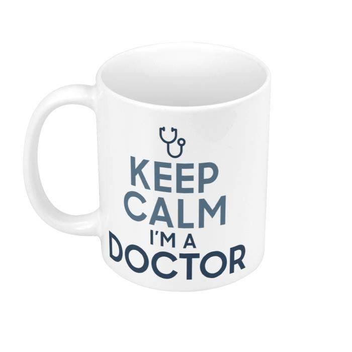Mug Céramique Keep Calm I'm a Doctor Parodie Métier Docteur