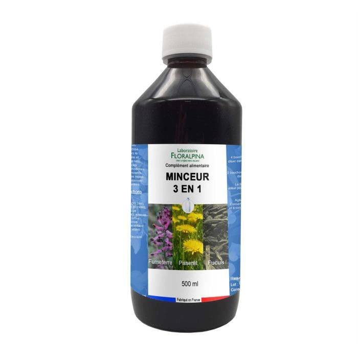 Extrait hydroglycériné Minceur 3 en 1 en 500 ml