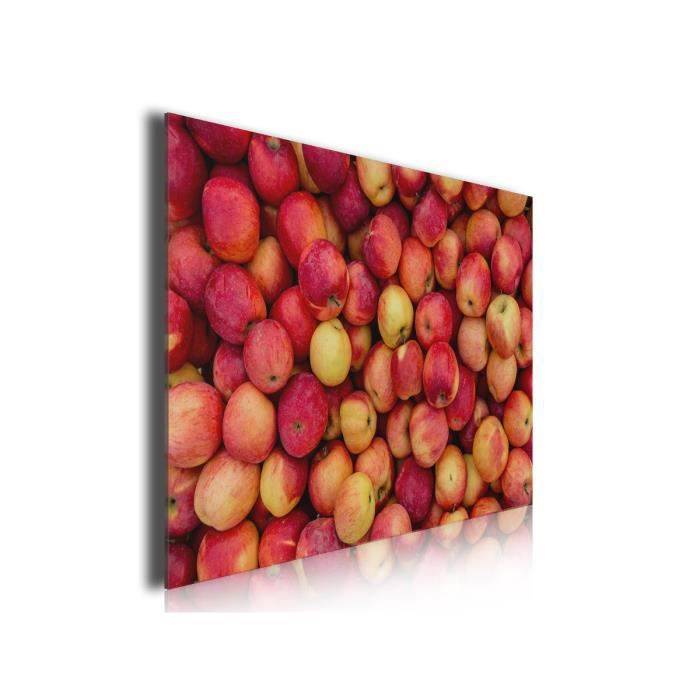 HXA DECO - Décoration Murale pour la Cuisine, Tableau Deco, Tableau Moderne, Tableau Les Pommes, 80x50cm