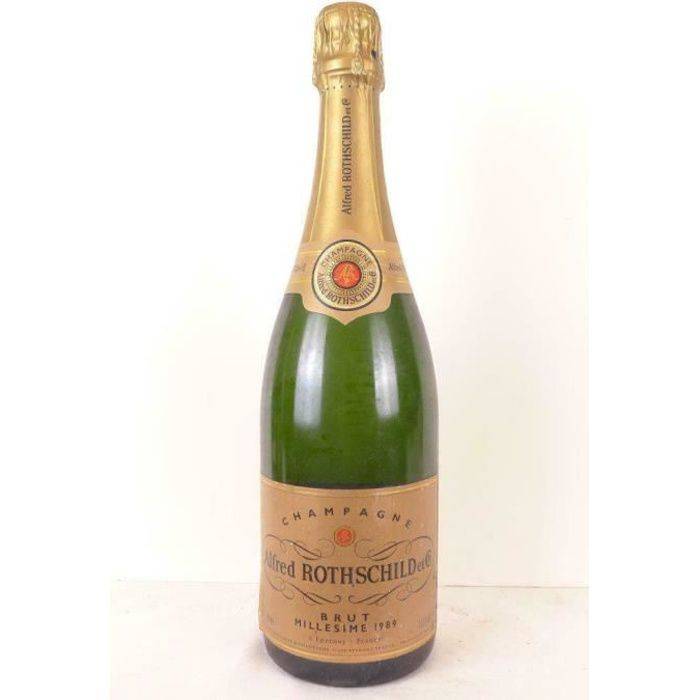 champagne alfred rothschild brut pétillant 1989 - champagne
