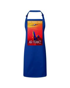 Tablier Cuisine Premium Bleu Air France Afrique Retro Vintage Pub Vieille Affiche Voyage