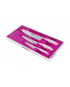 Coffret Arcos Riviera Rose 3 couteaux de cuisine pour le quotidien 0,000000
