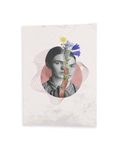 Affiche Poster Femme Fleurit Collage Art Surréalisme Fleurs 42cm x 59cm