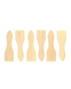 Lot de 6 spatules à raclette en bois Fackelmann Wood Edition - Marron - FACKELMANN - Spatule cuisine - Bois