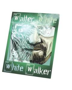 Tableau Décoratif  Walter White Breaking Bad Game Of Thrones Fun (30 cm x 36 cm)