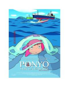 PONYO SUR LA FALAISE Affiche Cinéma Originale Roulée Petit format 53x40cm Movie Poster MIYAZAKI