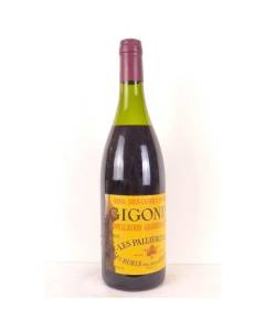 gigondas burle les pallieroudas (étiquette tâchée à gauche) rouge 1995 - rhône - une bouteille de vin
