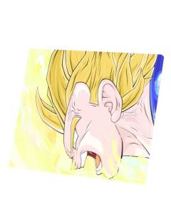 Tableau Décoratif  Vegeta Super Sayan Dragon Ball Z Dbz Manga Japon Anime (47 cm x 40 cm)