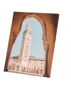 Tableau Décoratif  Mosquée Hassan II à Casablanca au Maroc (60 cm x 74 cm)