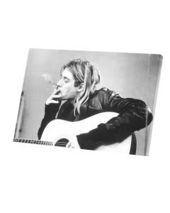 Tableau Décoratif  Kurt Cobain Noir Et Blanc (60 cm x 90 cm)