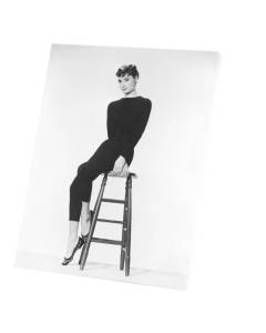Tableau Décoratif  Photo de Star Célébrité Audrey Hepburn Actrice Vieux Cinéma Original 10  (60 cm x 74 cm)