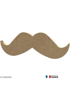 Moustaches en Bois à décorer - 13 cm Forme en bois à décorer : Matière : Bois Forme : Moustaches Dimensions (largeur x longueur) :