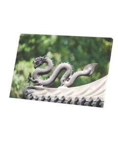 Tableau Décoratif  Dragon Chinois en Fonte Temple Chine (60 cm x 40 cm)