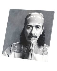 Tableau Décoratif  Vieille Affiche Carlos Santana Groupe de Musique Rétro Poster Vintage  (30 cm x 31 cm)