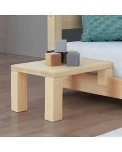 Table de chevet NANOC à fixer sur le lit - couleur bois naturel - 43 x 32 x 41 cm