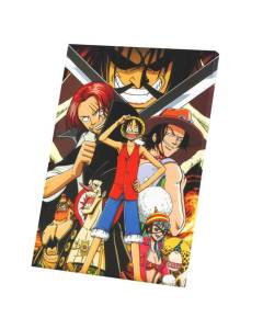 Tableau Décoratif  Luffy Shank Ace Gold Roger One Piece Manga (40 cm x 56 cm)