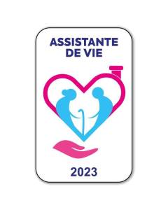 Autocollant Sticker - Vignette Caducée 2023 pour Pare Brise en Vitrophanie - V11 Assistante de Vie  Assistante De Vie