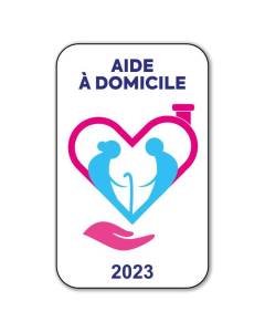 Autocollant Sticker - Vignette Caducée 2023 pour Pare Brise en Vitrophanie - V11 Aide à Domicile