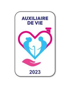 Autocollant Sticker - Vignette Caducée 2023 pour Pare Brise en Vitrophanie - V11 Auxiliaire de Vie  Auxiliaire De Vie